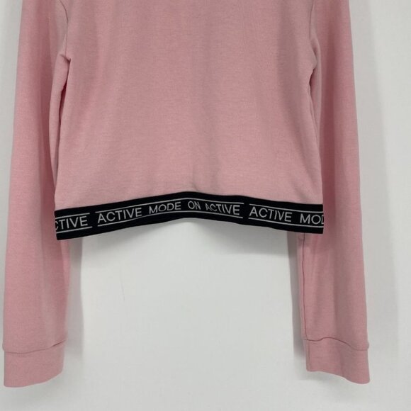 Activezone pastel pink long sleeve crop top - Picture 8 of 11